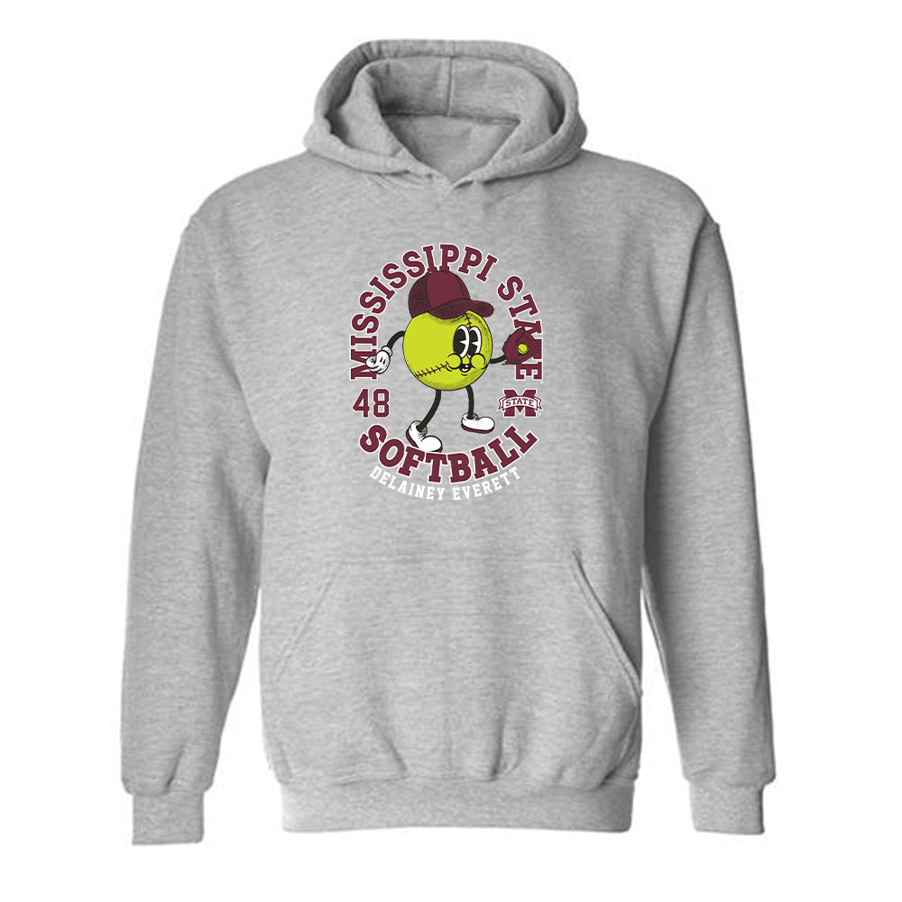 Mississippi State - NCAA Softball : Delainey Everett - Hooded Sweatshirt Fashion Shersey