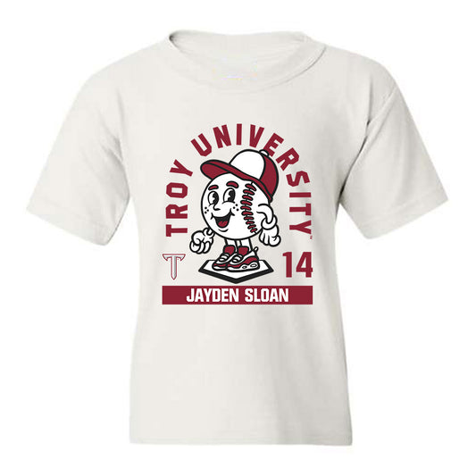 Troy - NCAA Baseball : Jayden Sloan - Youth T-Shirt Fashion Shersey