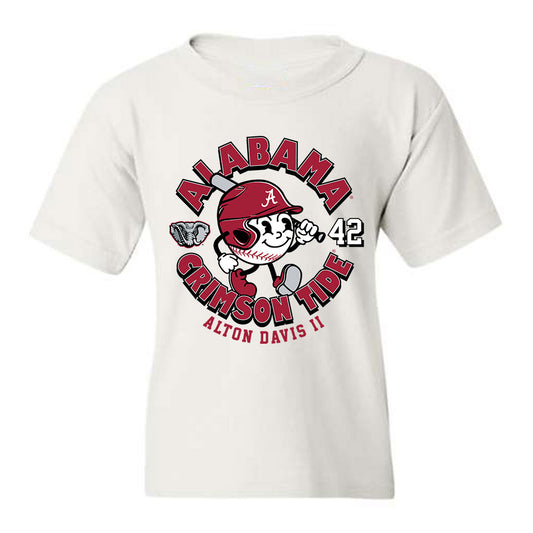 Alabama - NCAA Baseball : Alton Davis II - Youth T-Shirt Fashion Shersey