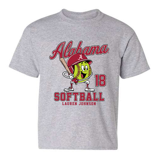 Alabama - NCAA Softball : Lauren Johnson - Youth T-Shirt Fashion Shersey