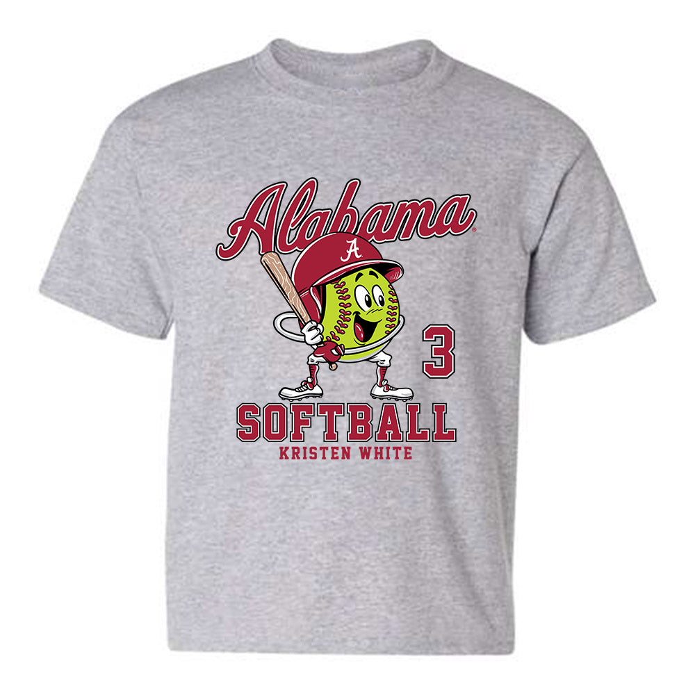 Alabama - NCAA Softball : Kristen White - Youth T-Shirt Fashion Shersey