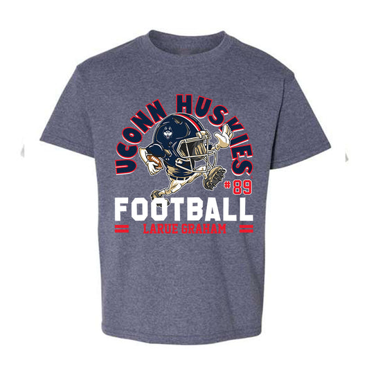 UConn - NCAA Football : Larue Graham - Youth T-Shirt Fashion Shersey