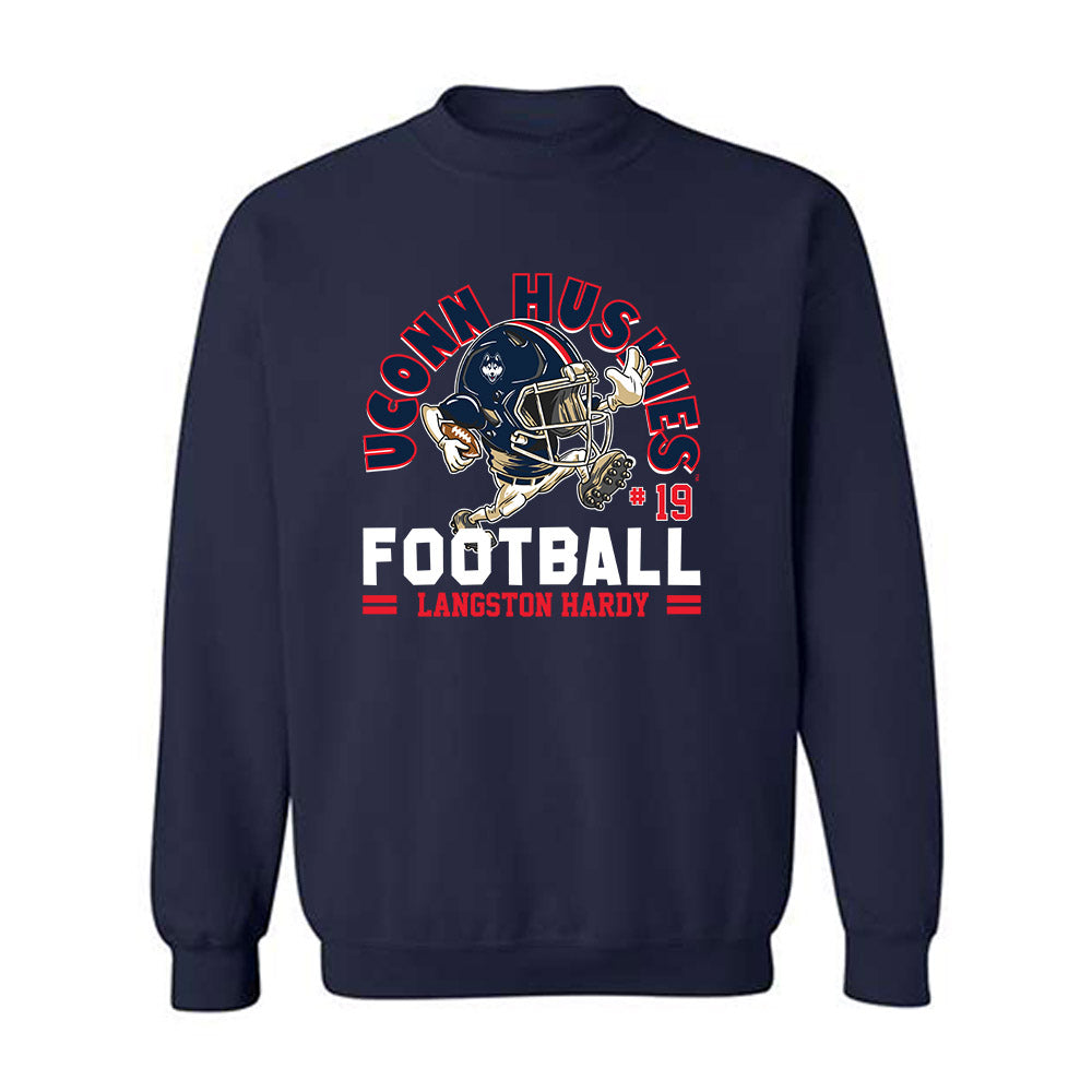 UConn - NCAA Football : Langston Hardy - Crewneck Sweatshirt Fashion Shersey