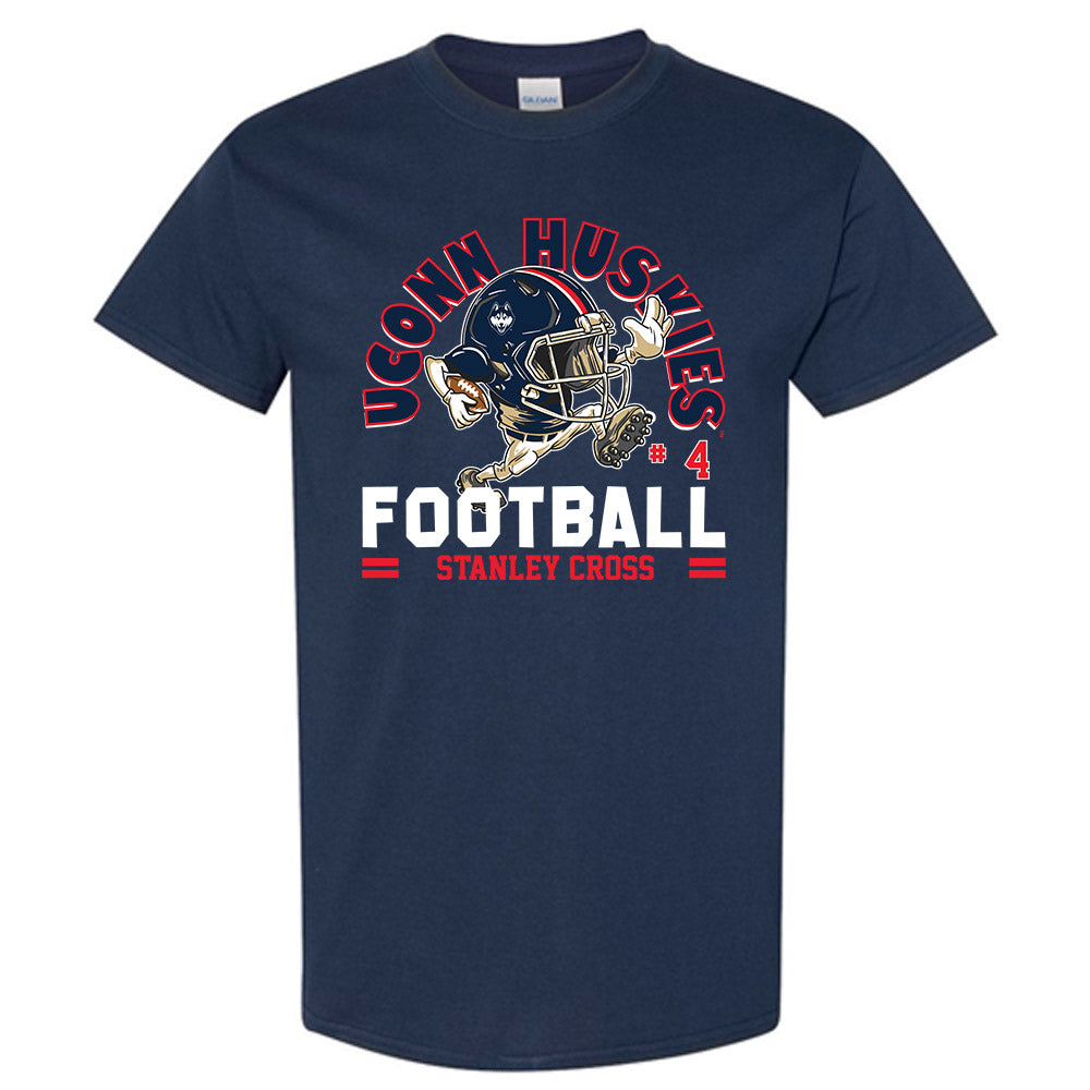 UConn - NCAA Football : Stanley Cross - Fashion Shersey Short Sleeve T-Shirt