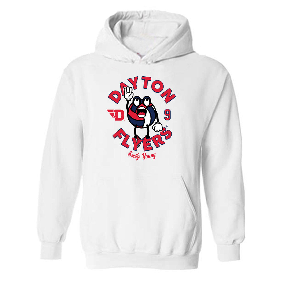 Dayton - NCAA Women's Volleyball : Emily Young - Fashion Shersey Hooded Sweatshirt