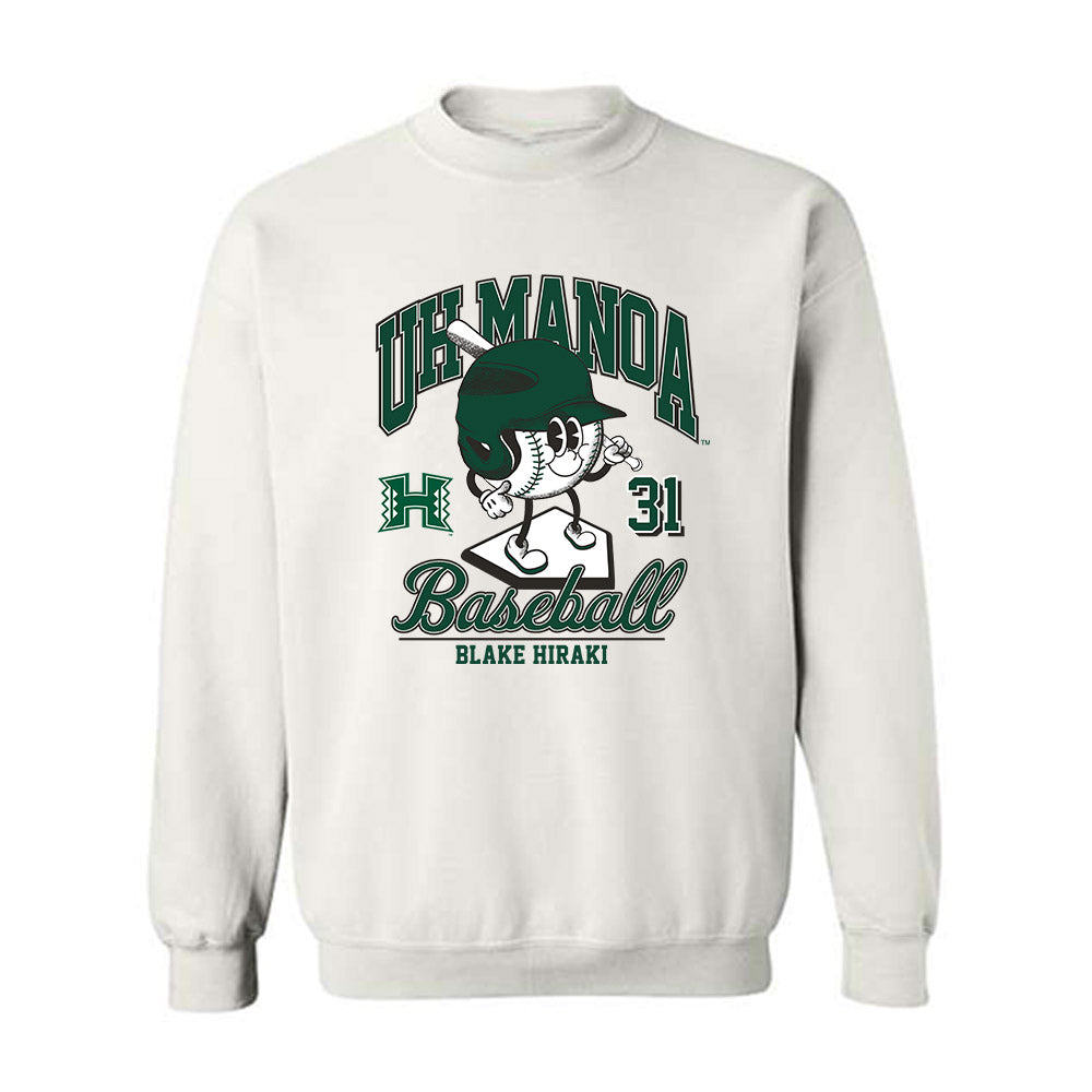 Hawaii - NCAA Baseball : Blake Hiraki - Crewneck Sweatshirt Fashion Shersey