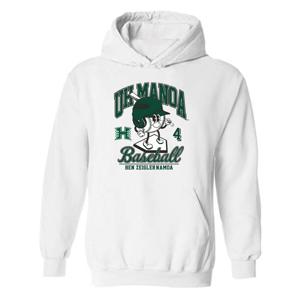 Hawaii - NCAA Baseball : Ben Zeigler-Namoa - Hooded Sweatshirt Fashion Shersey