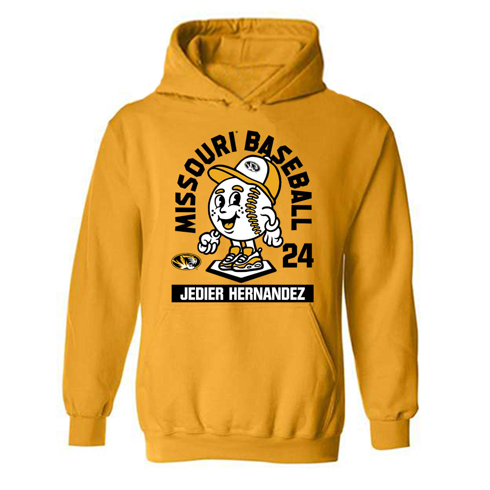 Missouri - NCAA Baseball : Jedier Hernandez - Hooded Sweatshirt Fashion Shersey