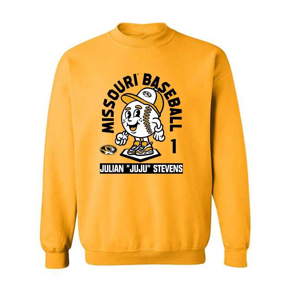 Missouri - NCAA Baseball : Julian "juju" Stevens - Crewneck Sweatshirt Fashion Shersey