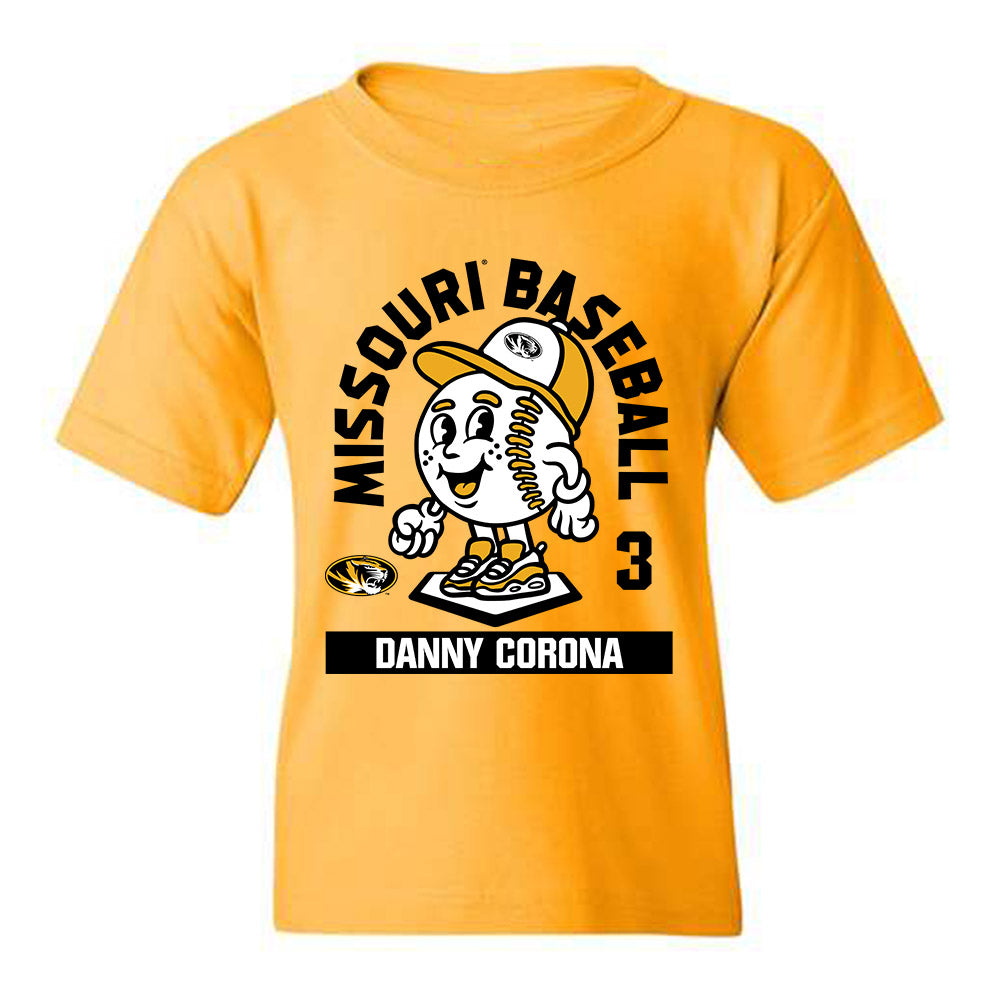 Missouri - NCAA Baseball : Danny Corona - Youth T-Shirt Fashion Shersey