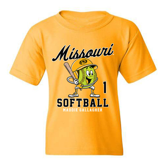 Missouri - NCAA Softball : Maddie Gallagher - Youth T-Shirt Fashion Shersey