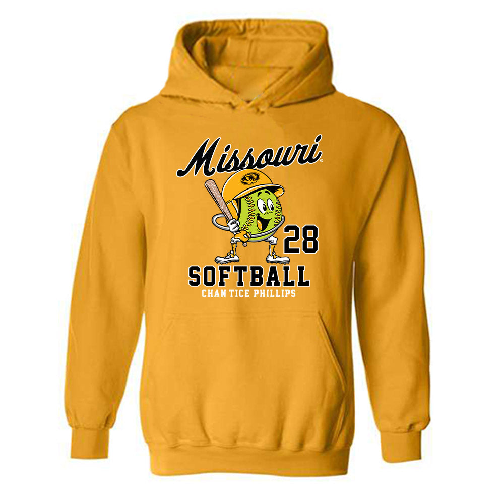 Missouri - NCAA Softball : Chan'tice Phillips - Hooded Sweatshirt Fashion Shersey