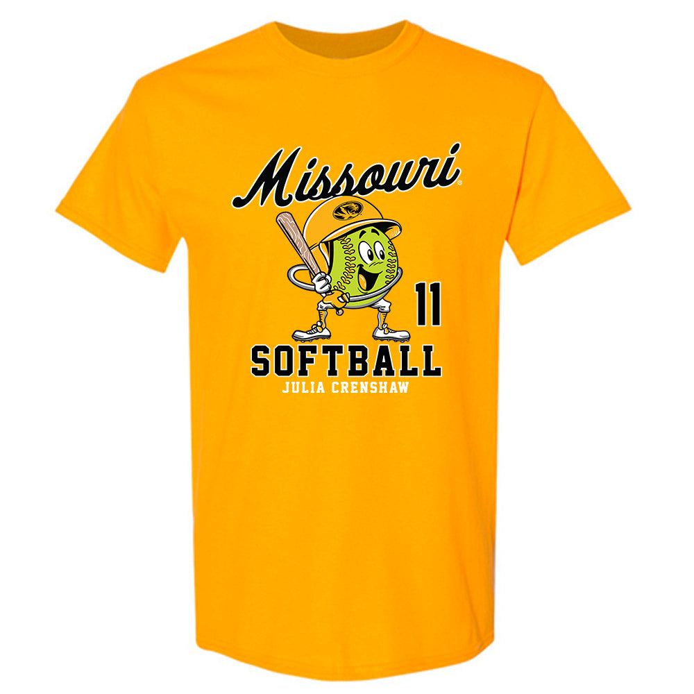 Missouri - NCAA Softball : Julia Crenshaw - T-Shirt Fashion Shersey