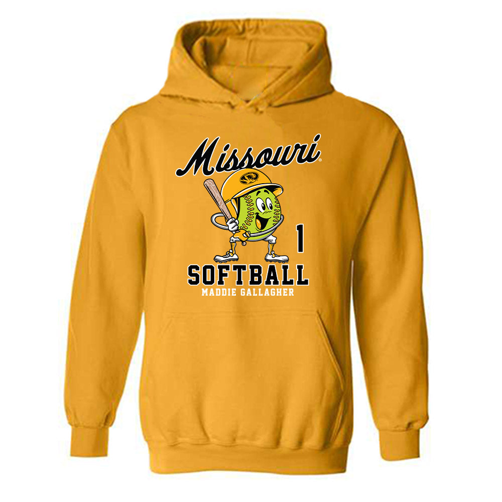 Missouri - NCAA Softball : Maddie Gallagher - Hooded Sweatshirt Fashion Shersey