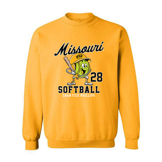 Missouri - NCAA Softball : Chan'tice Phillips - Crewneck Sweatshirt Fashion Shersey