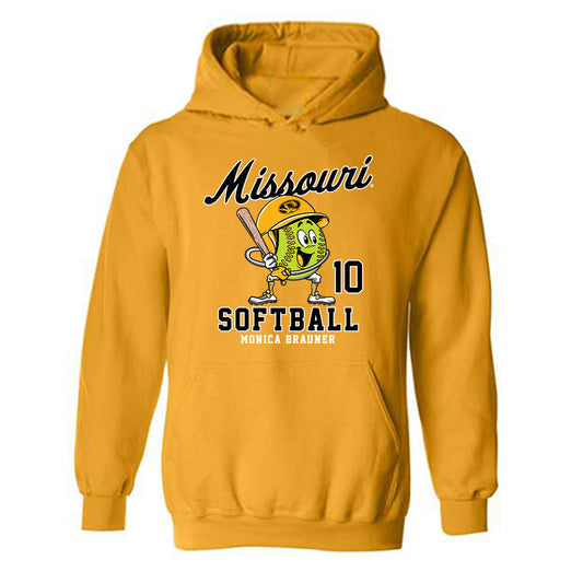 Missouri - NCAA Softball : Monica Brauner - Hooded Sweatshirt Fashion Shersey