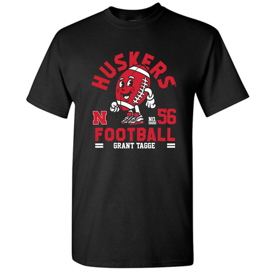 Nebraska - NCAA Football : Grant Tagge - Black Fashion Shersey Short Sleeve T-Shirt