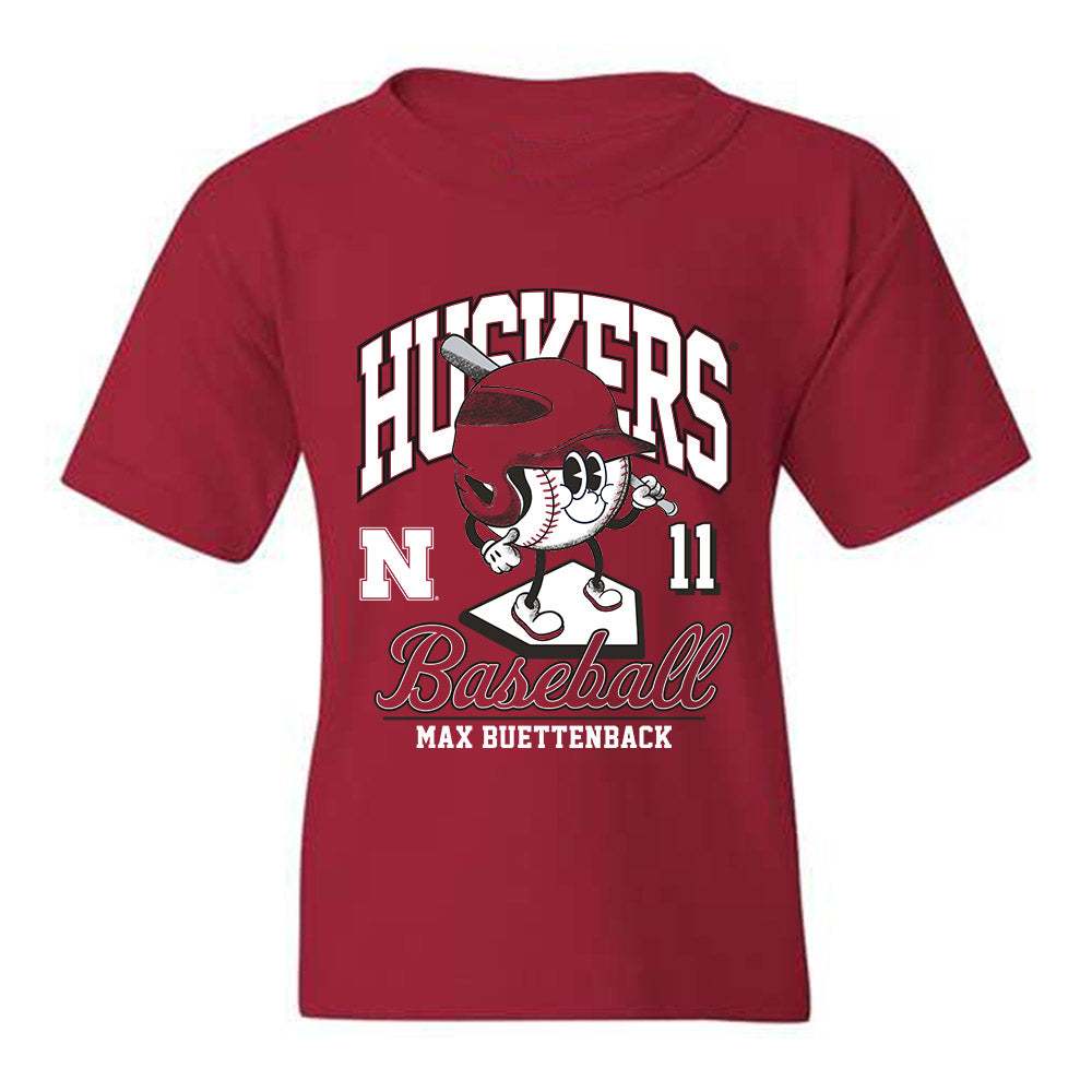 Nebraska - NCAA Baseball : Max Buettenback - Youth T-Shirt Fashion Shersey