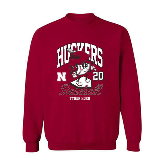 Nebraska - NCAA Baseball : Tyner Horn - Crewneck Sweatshirt Fashion Shersey