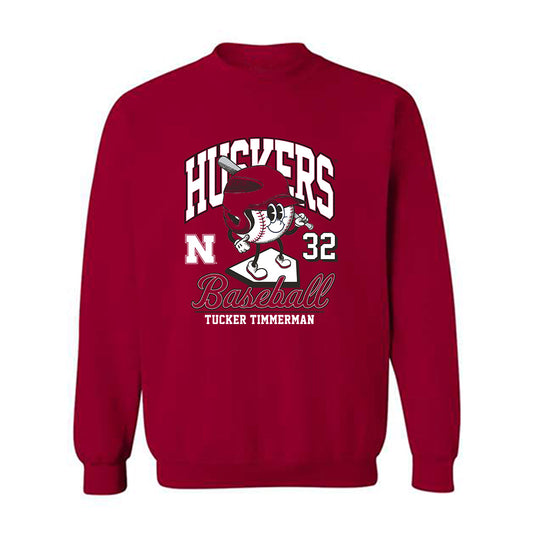 Nebraska - NCAA Baseball : Tucker Timmerman - Crewneck Sweatshirt Fashion Shersey