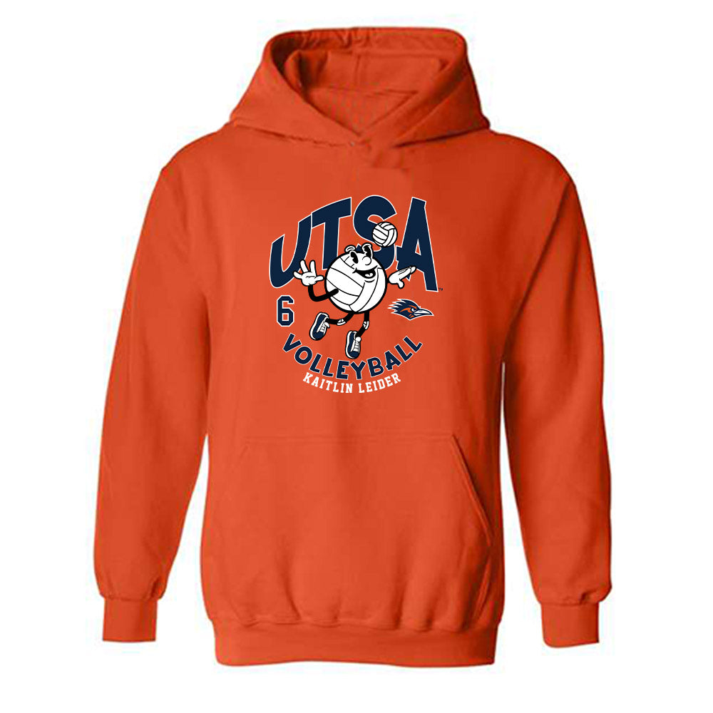 UTSA - NCAA Women's Volleyball : Kaitlin Leider - Fashion Shersey Hooded Sweatshirt