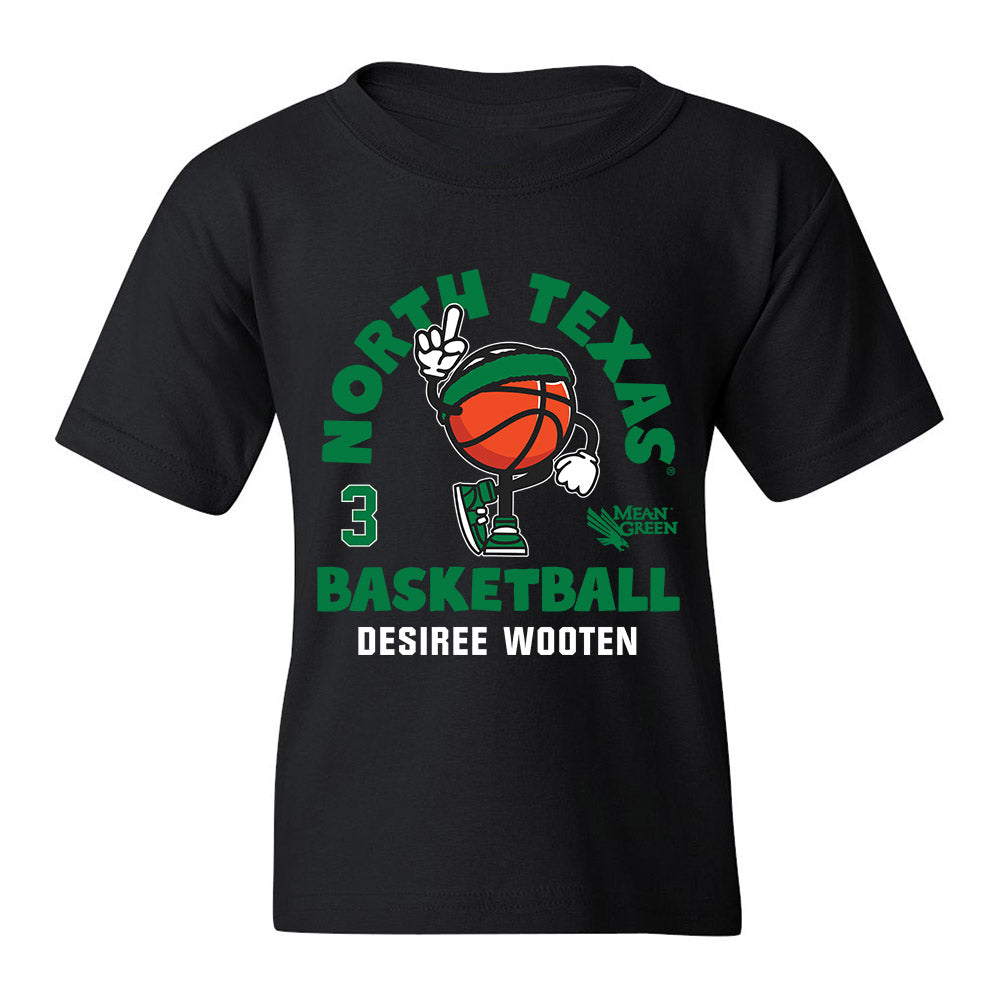 North Texas - NCAA Women's Basketball : Desiree Wooten - Youth T-Shirt Fashion Shersey