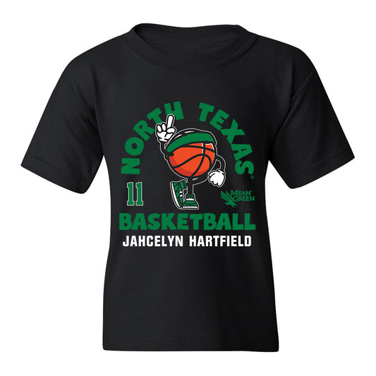 North Texas - NCAA Women's Basketball : Jahcelyn Hartfield - Youth T-Shirt Fashion Shersey