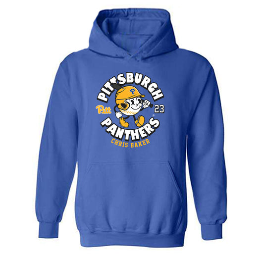 Pittsburgh - NCAA Baseball : Chris Baker - Hooded Sweatshirt Fashion Shersey