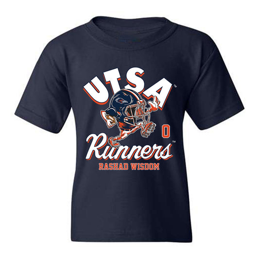 UTSA - NCAA Football : Rashad Wisdom - Youth T-Shirt Fashion Shersey