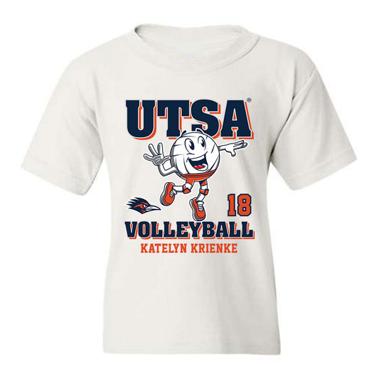 UTSA - NCAA Women's Volleyball : Katelyn Krienke - White Fashion Shersey Youth T-Shirt