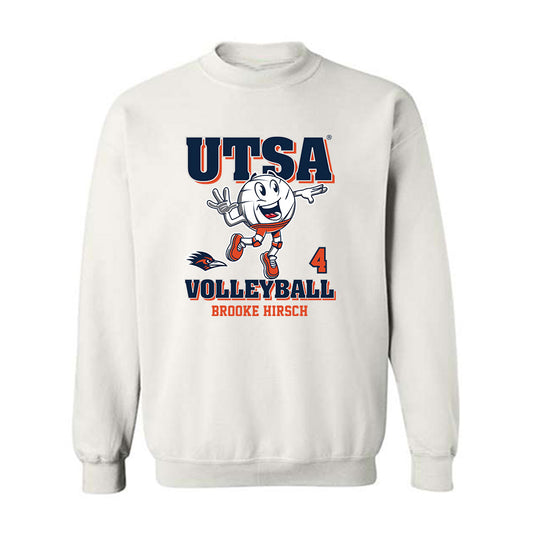 UTSA - NCAA Women's Volleyball : Brooke Hirsch - White Fashion Shersey Sweatshirt