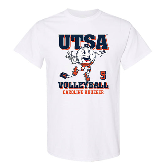 UTSA - NCAA Women's Volleyball : Caroline Krueger - White Fashion Shersey Short Sleeve T-Shirt