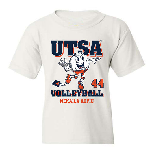 UTSA - NCAA Women's Volleyball : Mekaila Aupiu - White Fashion Shersey Youth T-Shirt