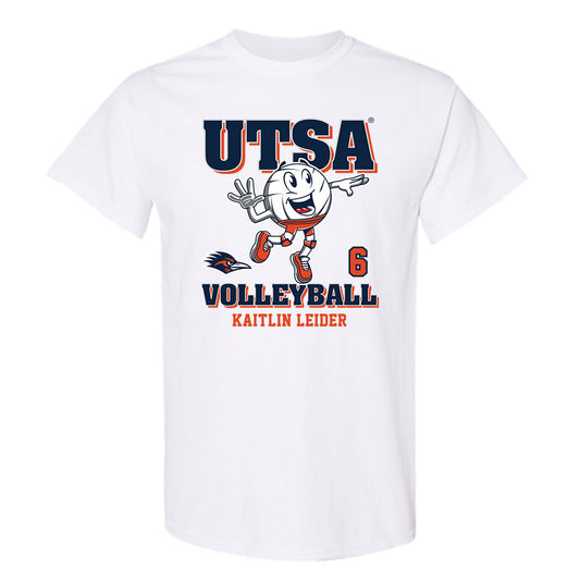 UTSA - NCAA Women's Volleyball : Kaitlin Leider - White Fashion Shersey Short Sleeve T-Shirt