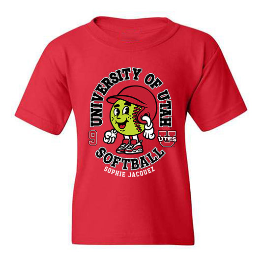 Utah - NCAA Softball : Sophie Jacquez - Youth T-Shirt Fashion Shersey