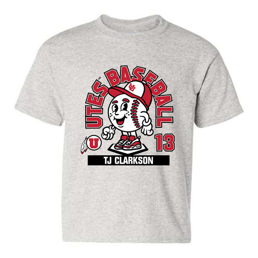 Utah - NCAA Baseball : TJ Clarkson - Youth T-Shirt Fashion Shersey