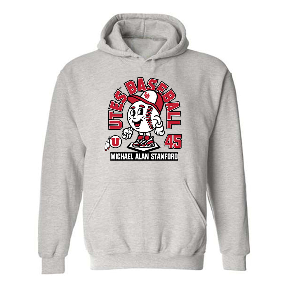 Utah - NCAA Baseball : Michael Alan Stanford - Hooded Sweatshirt Fashion Shersey