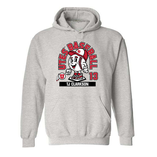 Utah - NCAA Baseball : TJ Clarkson - Hooded Sweatshirt Fashion Shersey