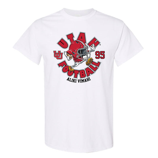 Utah - NCAA Football : Aliki Vimahi - White Fashion Shersey Short Sleeve T-Shirt