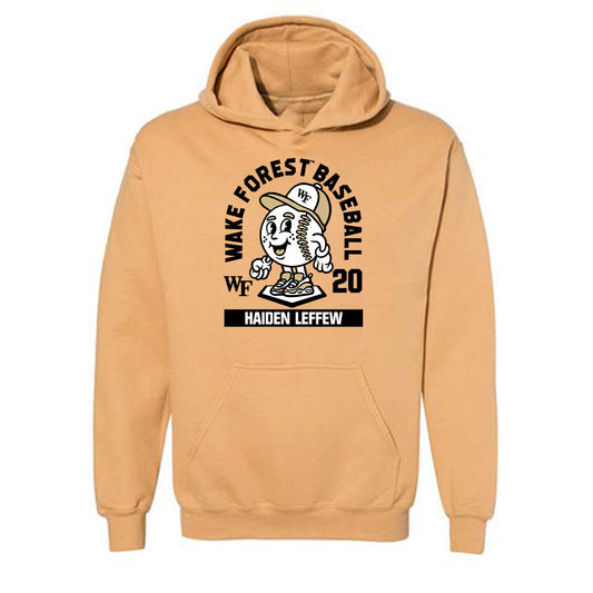 Wake Forest - NCAA Baseball : Haiden Leffew - Hooded Sweatshirt Fashion Shersey