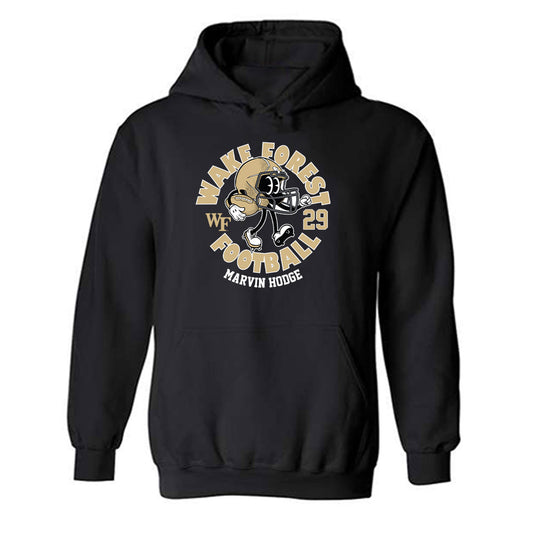 Wake Forest - NCAA Football : Marvin Hodge - Black Fashion Shersey Hooded Sweatshirt
