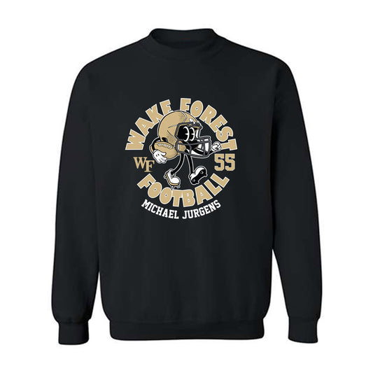 Wake Forest - NCAA Football : Michael Jurgens - Black Fashion Shersey Sweatshirt