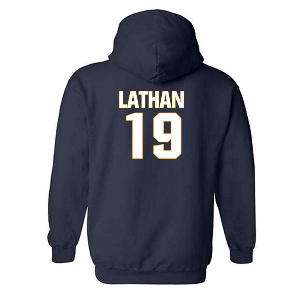 West Virginia - NCAA Football : Trey Lathan - Hooded Sweatshirt Fashion Shersey