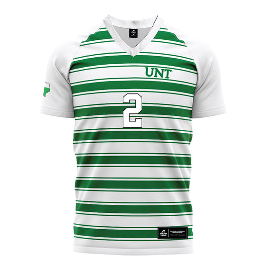 North Texas - NCAA Women's Soccer : Bailey Wesco - White Stripe Jersey