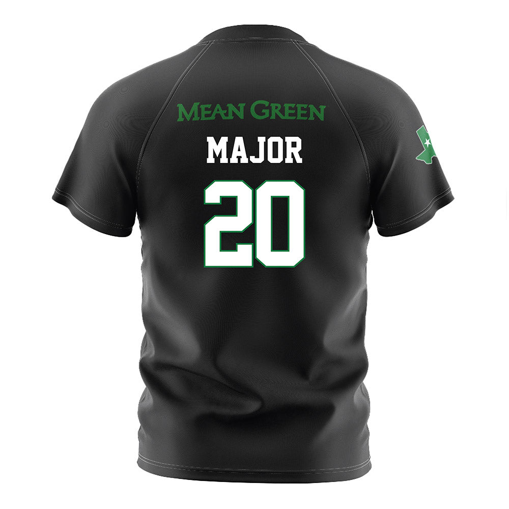North Texas - NCAA Women's Soccer : Abigail Major - Black Stripe Jersey