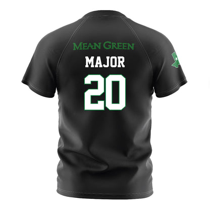 North Texas - NCAA Women's Soccer : Abigail Major - Black Stripe Jersey