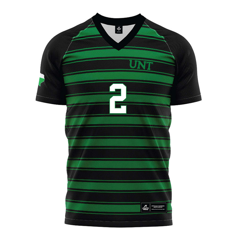 North Texas - NCAA Women's Soccer : Bailey Wesco - Black Stripe Jersey