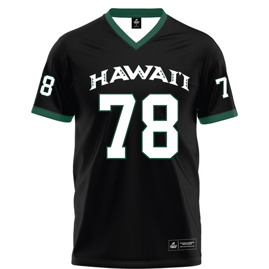 Hawaii - NCAA Football : Blaine Decambra - Black Jersey