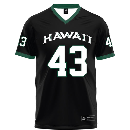 Hawaii - NCAA Football : Tariq Jones - Black Jersey