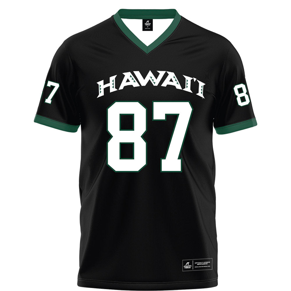 Hawaii - NCAA Football : Devon Tauaefa - Black Jersey